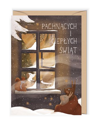 Kartka świąteczna Pachnące Święta, OKAZJE - Prezent na Komunie