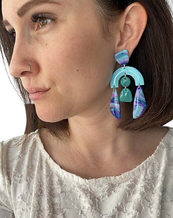 Długie wiszące kolczyki ALE 47, ALE STUDIO