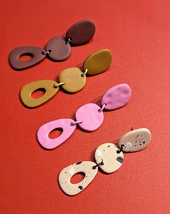 Kolczyki wiszące brązowe, Strabirabi