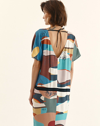 Sukienka abstrakcyjny druk, LaRime concept