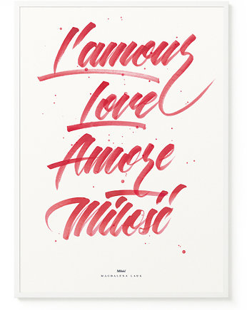 Plakat "Miłość", Magdalena Lauk