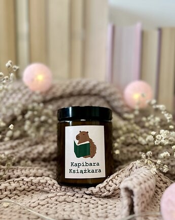Świeca sojowa - kapibara książkara, GG STORE