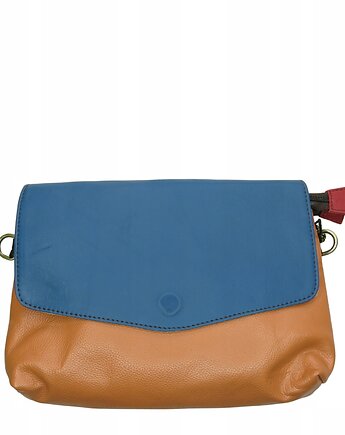 Torebka listonoszka damska skórzana dwustronna odwracalna klapka OLIVKA, Olivka Warsaw