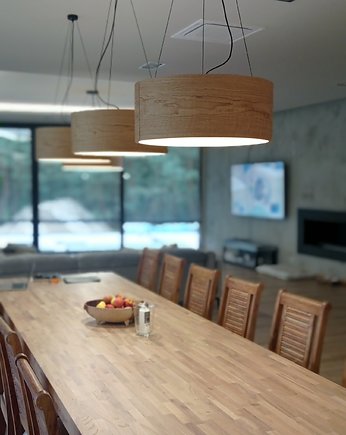 Lampa wisząca LEEA - HANGING OAK  60 cm. Klosz fornir dąb., LEEA lamps