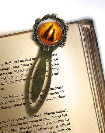 Zakładka do książki - Kotki - klips, brąz, yenoo