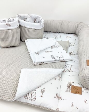 Komplet na przewijak, mata do przewijania, przewijak w misie, Enitka Sweet Baby Room