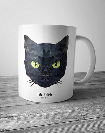 Kubek z kotem DUŻY 440 ml, Life fetish