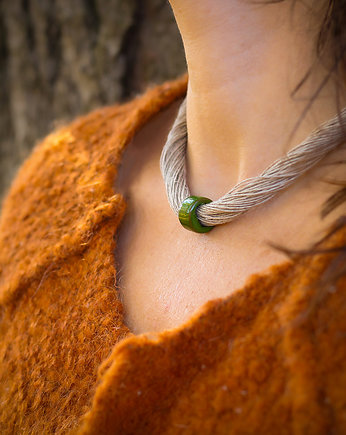 Dakota naszyjnik lniany, galeria nuit