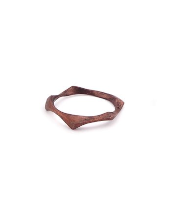 WAVES thin / copper RING, Filimoniuk