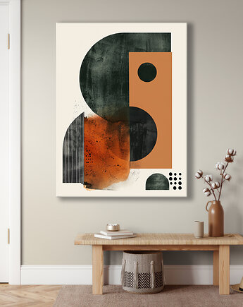 Geometria natury - Obraz na płótnie - Druk Blejtrama, Minimalizm, Loft #56, Black Sapphire Art