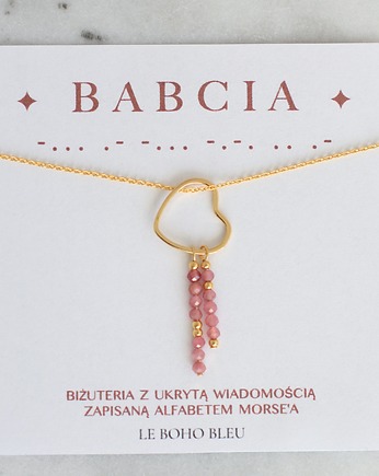 BABCIA - Alfabet Morse'a - Birthstone, Le Boho Bleu