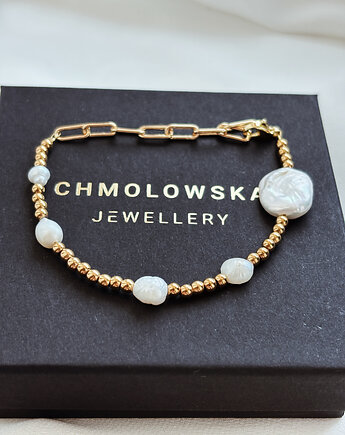 Bransoletka Hematyt i Perły, Chmolowska Jewellery
