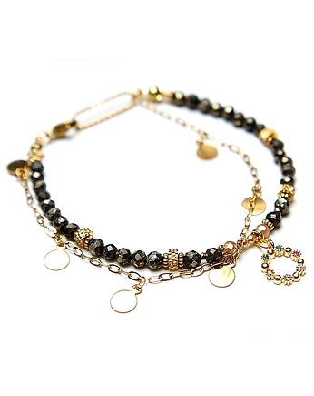 Piryt vol. 2 - bransoletka -  Szlachetna kolekcja /08.03.25w/, KiKa pracownia