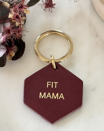 Brelok skórzany "Fit Mama", Boski Bajzel