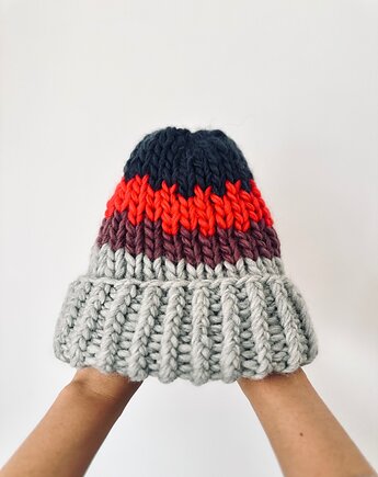 Czapa Ginger  Design wełna  owcza, Konevka store