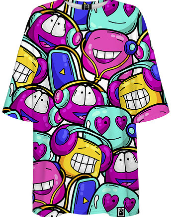 DR.CROW T-shirt Damski Oversize Cartoon Funny, DrCrow