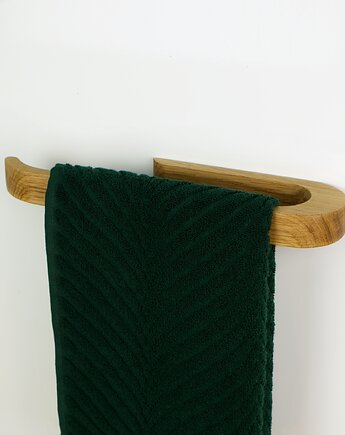 Samoprzylepny dębowy wieszak na małe ręczniki, POZYTYWNIE W DREWNIE