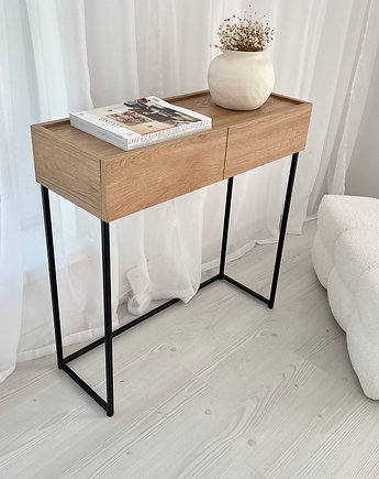 SONIA - przyścienna konsola z szufladami, Papierówka Simple form of furniture