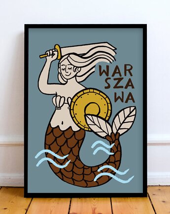 Plakat Warszawa Syrenka Retro, LOVE POLAND DESIGN