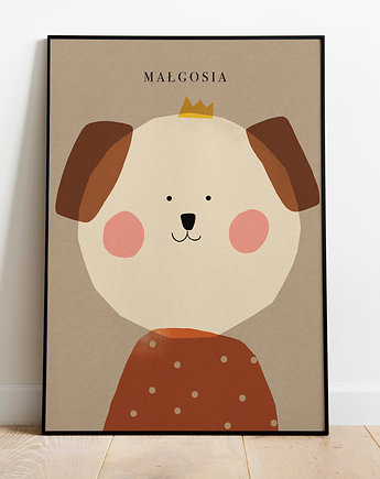 Plakat z imieniem piesek, MUKI design