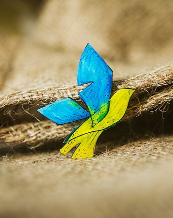 Przypinka gołąb pokoju, Pintura