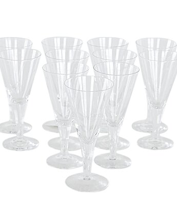 Komplet kieliszków kryształowych, duński design, lata 70, produkcja: Dania, Przetwory design