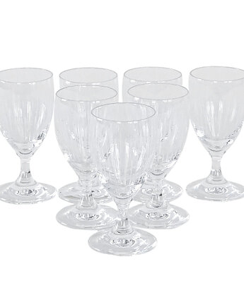 Komplet kieliszków kryształowych, duński design, lata 70, produkcja: Dania, Przetwory design