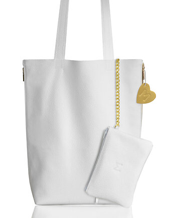 Skórzany worek z zamkami, modeMania