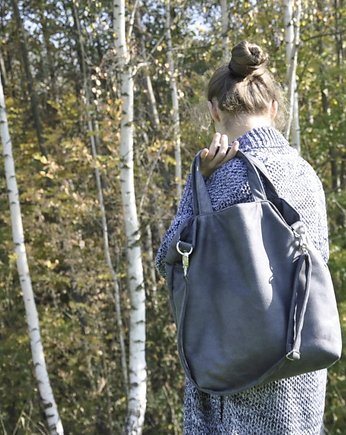 Torba hobo XXL - grafit, PRACOWNIA 166