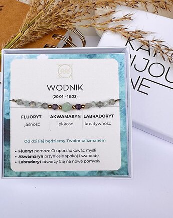 Bransoletka dla zodiakalnego WODNIKA, KaroBijouLine