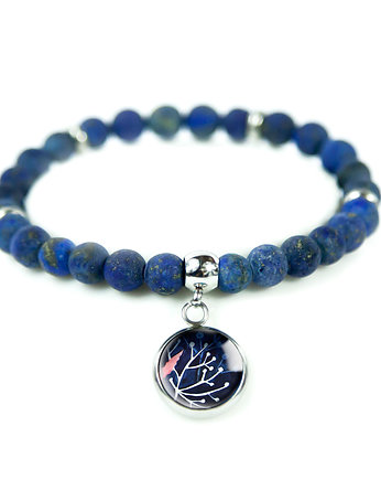 NIGHT TREE śliczna bransoletka z lapis lazuli, muamua design