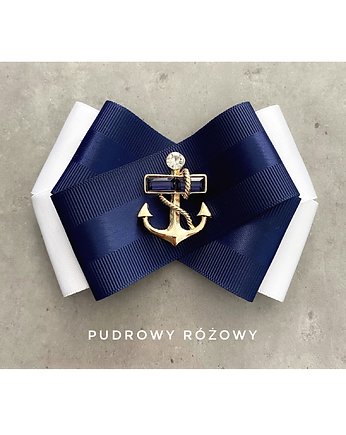 Brosza Marynarska  / Żeglarska z Kotwicą NEW, Pudrowy Różowy