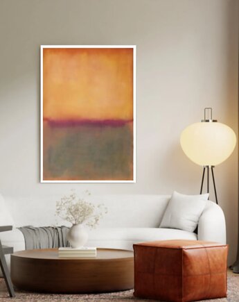 PLAKAT abstrakcyjny Rothko kolorowa abstrakcja  beż, black dot studio