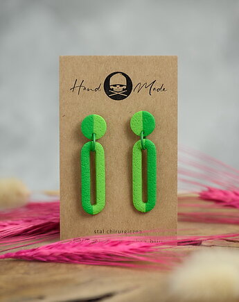 Kolczyki Emma - zielone, LaCzapaKabra.biju