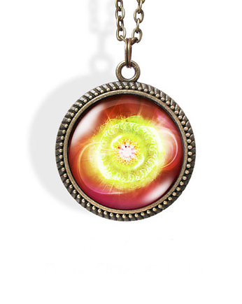 Medalion, talizman - Czakra Serca - brąz, yenoo