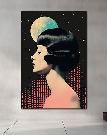 Pył księżycowy - Obraz na płótnie - Druk Blejtrama - Kolaż, Surrealizm #13, Black Sapphire Art
