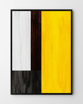 Plakat Żółta abstrakcja, HOG STUDIO