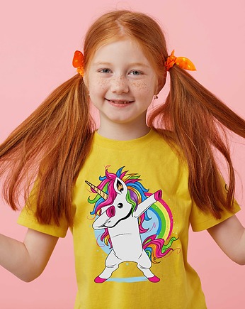 Koszulka dziecięca z nadrukiem Unicorn dab, ART ORGANIC