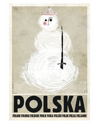 Kartka pocztowa - Polska, bałwan, Galeria LueLue