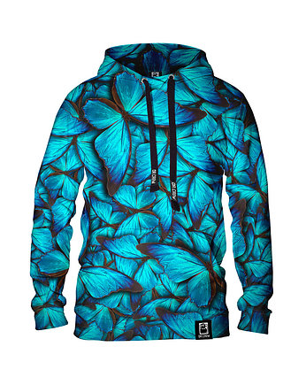Męska Bluza z kapturem DR.CROW Motyle Blue, DrCrow