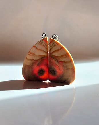 Drewniane kolczyki wiszące, mazuni