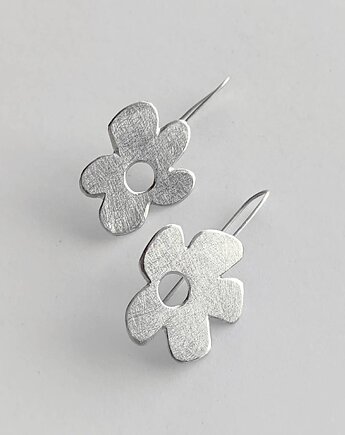 Kolczyki srebrne Kwiat , Katarzyna Kaminska ART