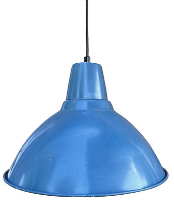 IKEA FOTO proj. L. Centervall lampa wisząca industrialna niebieska lata 90., Good Old Things