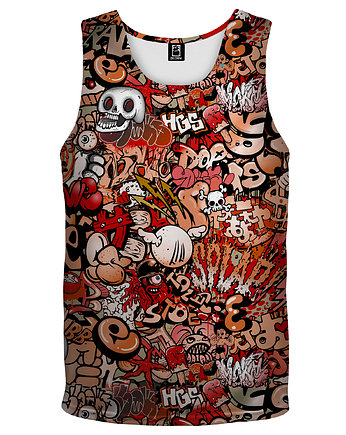 DR.CROW Bokserka Męska Graffiti Skull, DrCrow