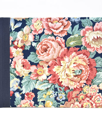 Duży album w angielskie róże - granat, Pracownia Sitko