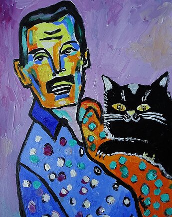 Obraz olejny do salonu fredi mercurry, alice oil on canvas