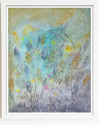 Oryginalna akwarela. Łączka 40x50cm, Malgorzata Domanska