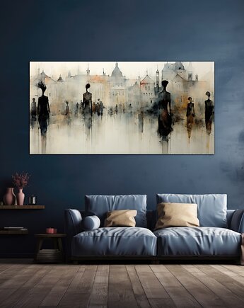 Wiktoriańska Praga - Obraz na płótnie - Druk, Blejtrama - Impresjonizm #8, Black Sapphire Art