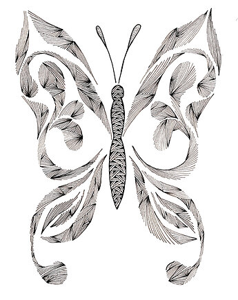 66. MOTYL - rysunek, plakat., kama4you