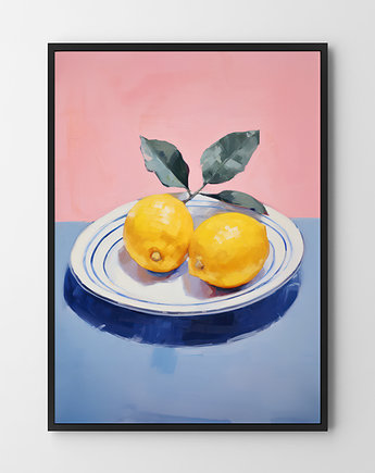 Apetyczny plakat cytryna ilustracja, HOG STUDIO